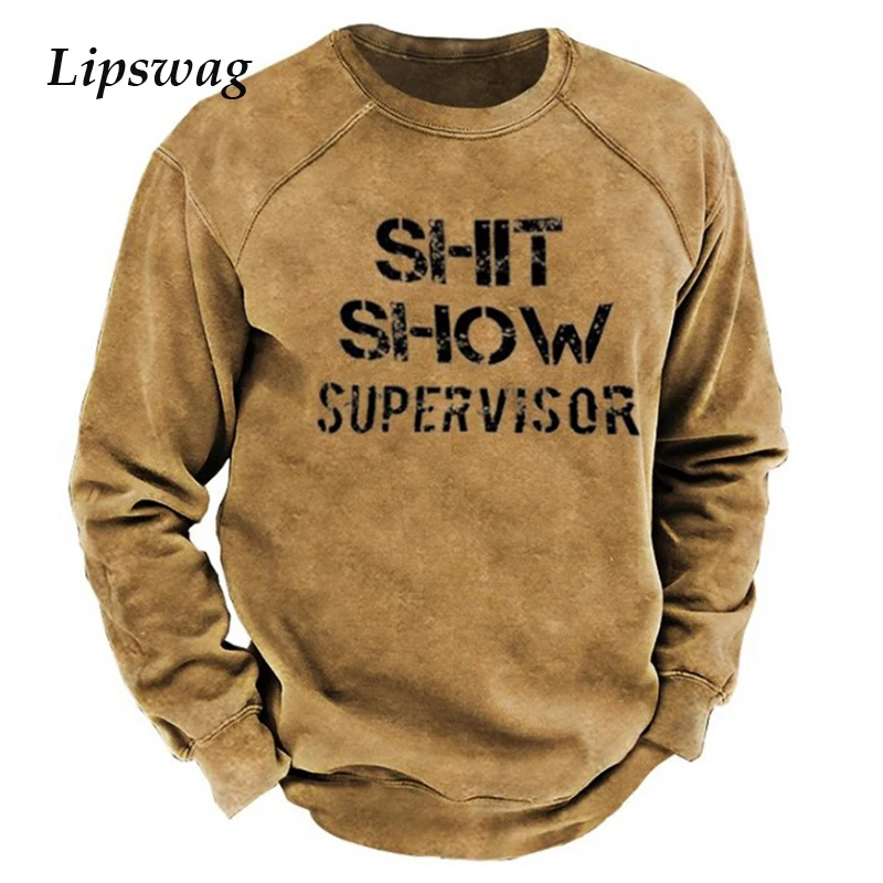 

Casual Loose Round Neck Sweatshirts Jumper 2022 Fashion Letter Print Mens Tops Spring Autumn Men Sweatshirt Pullover Streetwear