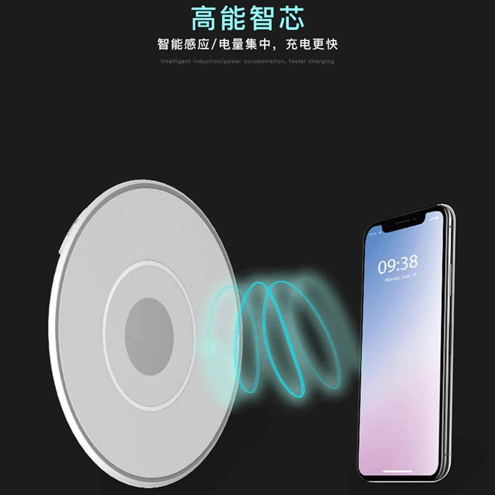 Беспроводное зарядное устройство для samsung Galaxy note10 S9 S8 Plus Qi Быстрая зарядка док