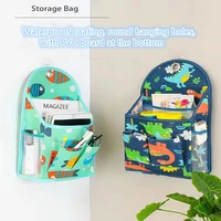 wall mounted storage basket bathroom hanging fabric storage bag stationery organizer for cosmetics home idea household supplies