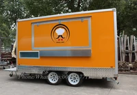 4m long italian horse trailer para food truck fried chicken mobile catering airstream food cart trailer