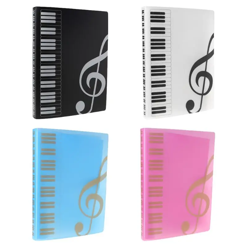 

40 Pages A4 Size Music Score Sheet Document File Folder Storage Organizer for Piano Player Concert