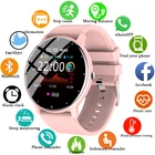 LIGE 2021 Модные Смарт-часы с полным сенсорным экраном, женские многофункциональные спортивные водонепроницаемые Смарт-часы для фитнеса, мужчин и женщин