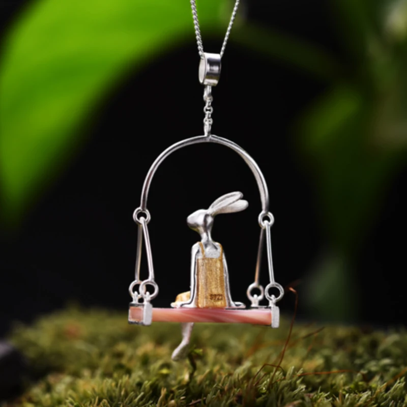 Lotus Fun реальные 925 пробы серебро Natural Sea Shell ручная работа хорошее ювелирное изделие