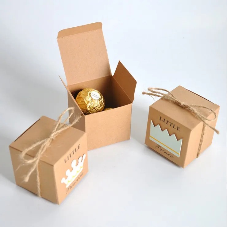 100 шт Принцесса и принц крафт коробка как день рождения ребенка душ конфеты