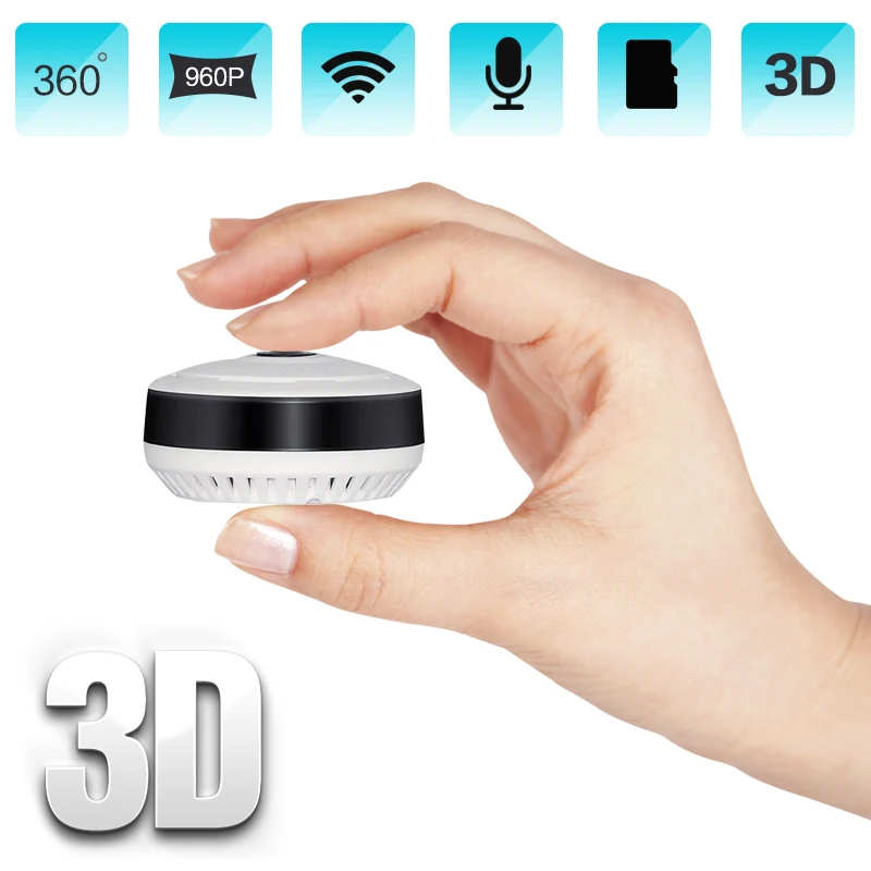 IP камера видеонаблюдения рыбий глаз 960 МП HD 360 P Wi Fi|Камеры видеонаблюдения| |