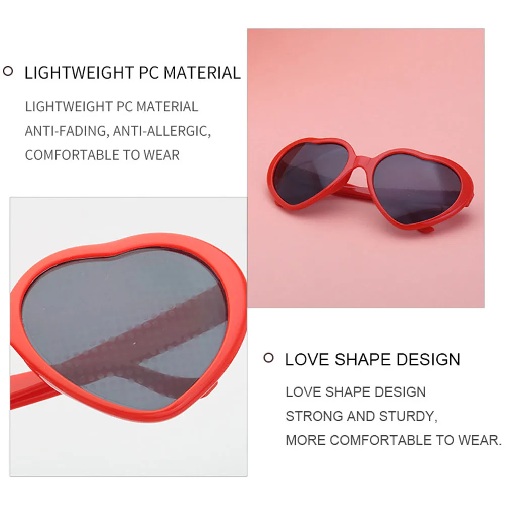 Оправа в форме сердца дифракционные очки огнеупорные вечерние свадебные |