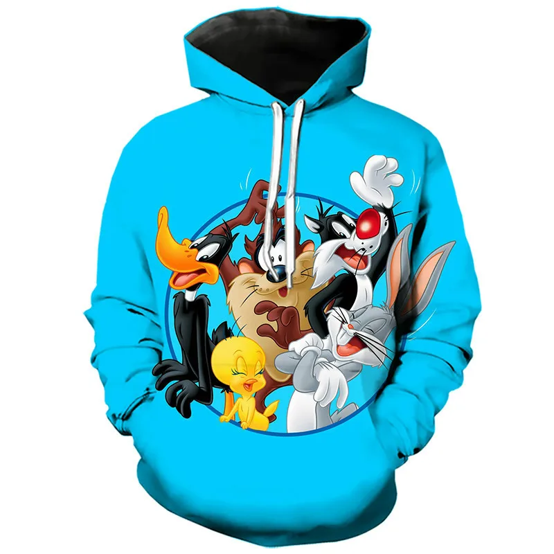 

New Rabbit Hoodie 3D Cartoon Anime Boys And Girls, Children's Fashion Casual, Stylish Personality Sweatshirt 2021 Plus Size Top