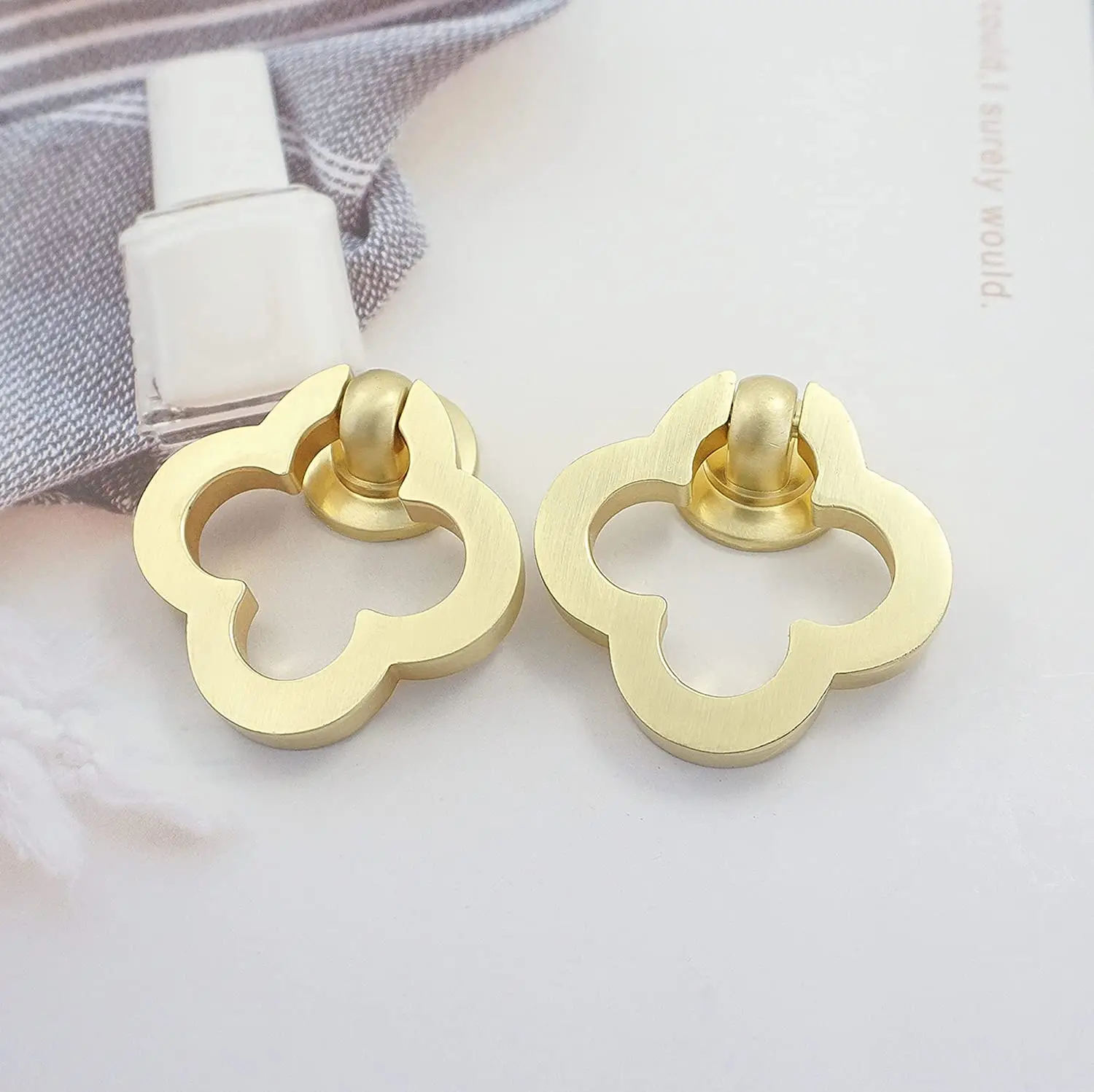 Золотая для шкафа тянет цинковые ручки сплав мебельные ящик комод шкаф