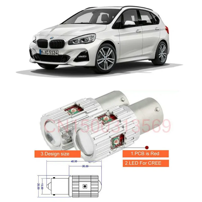 

Светильник поворота для BMW f45, передний и задний указатели поворота, 1556 лм, 25 Вт, без ошибок, интеллектуальное IC-декодирование, 2 шт.