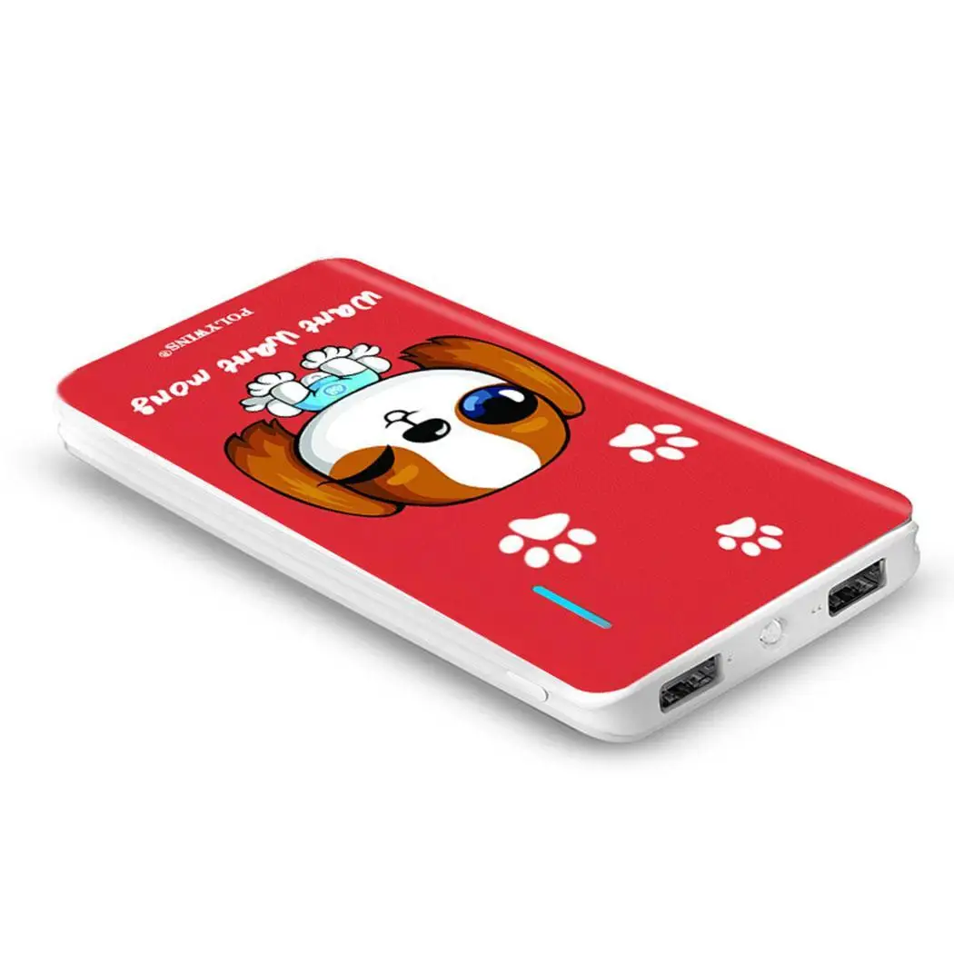 Power bank 10000 мАч портативное мобильное зарядное устройство телефон милая собака Catoon Внешняя батарея power bank Poverbank свет для iPhone Xiaomi