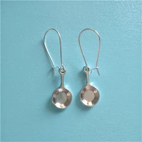 cute women saucepan drop earrings simple style antique silver color charming pot dangle earrings gift for mom