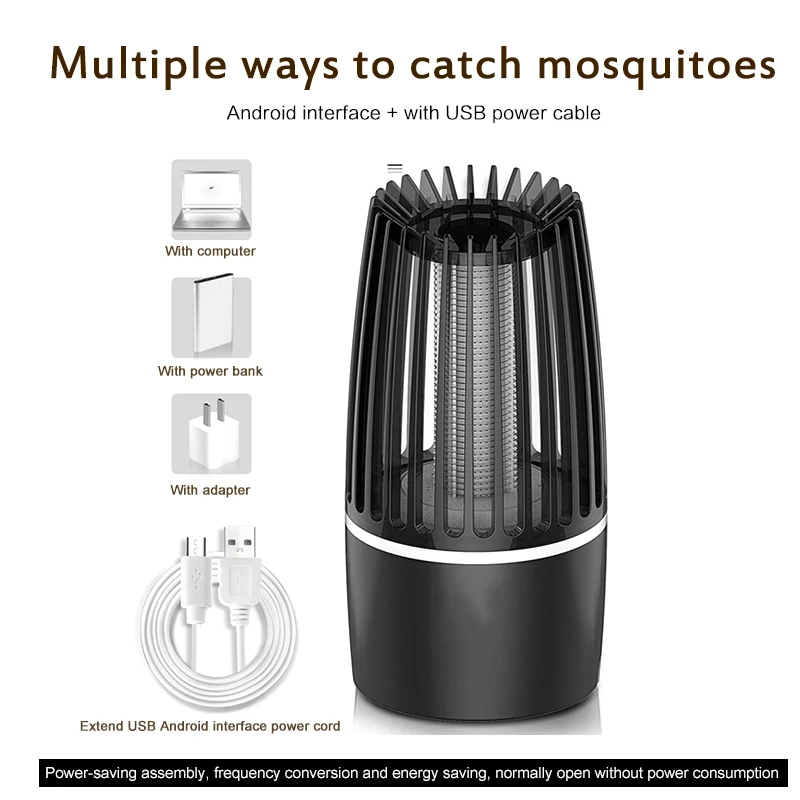 2020 New USB Anti-mosquito Lamp Kills Insects LED Insecticide Pest Repeller Camping Light Mosquito Trap Anti Home | Лампы и освещение