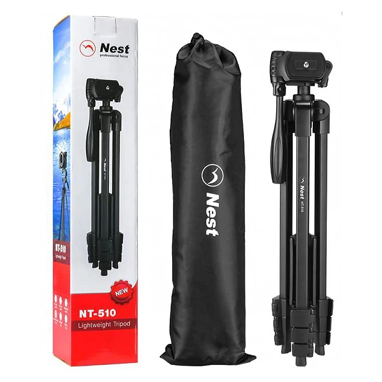 Fancier Nest NT 510 tripod 852937 OLTRADE_NT510 black electronics photo and video equipment splitters accessories | Электроника