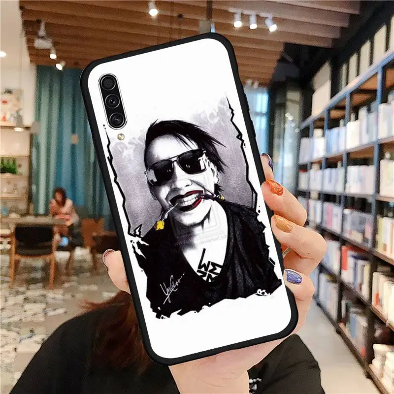 

Handsome manjohnny cash Phone Case For Samsung A20 A30 30s A40 A7 2018 J2 J7 prime J4 Plus S5 Note 9 10 Plus