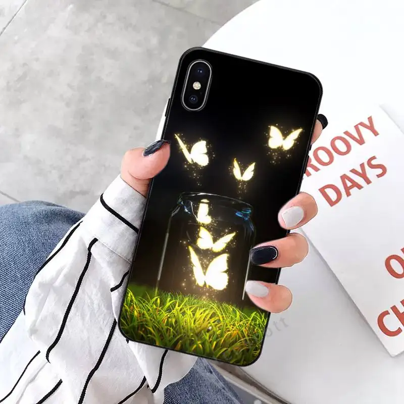 

Butterfly cute color Phone Case for iPhone 11 12 mini pro XS MAX 8 7 6 6S Plus X 5S SE 2020 XR