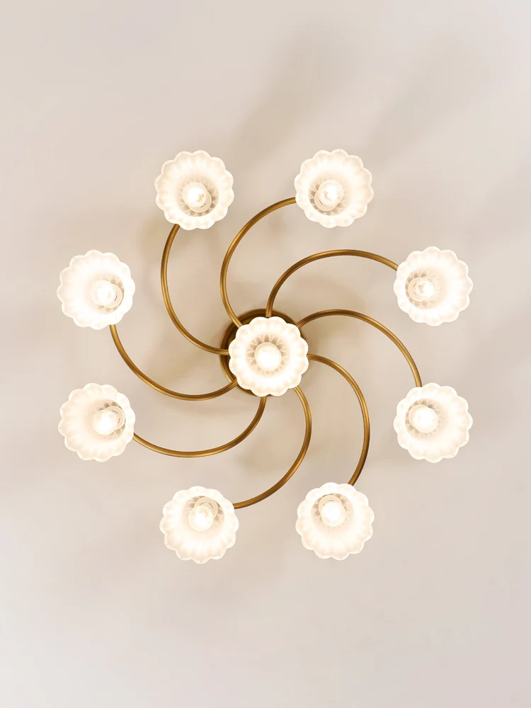 FSS современный романтичный потолочный светильник в форме цветка светодиодный