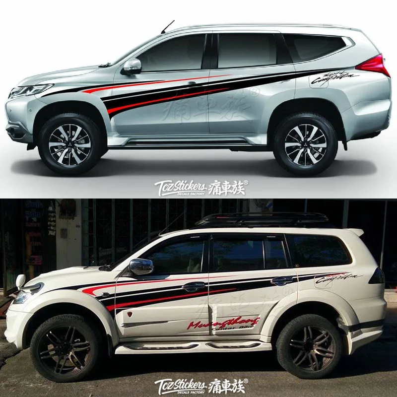 Стикер для автомобиля Mitsubishi новый pajero креативный стикер украшения дверей