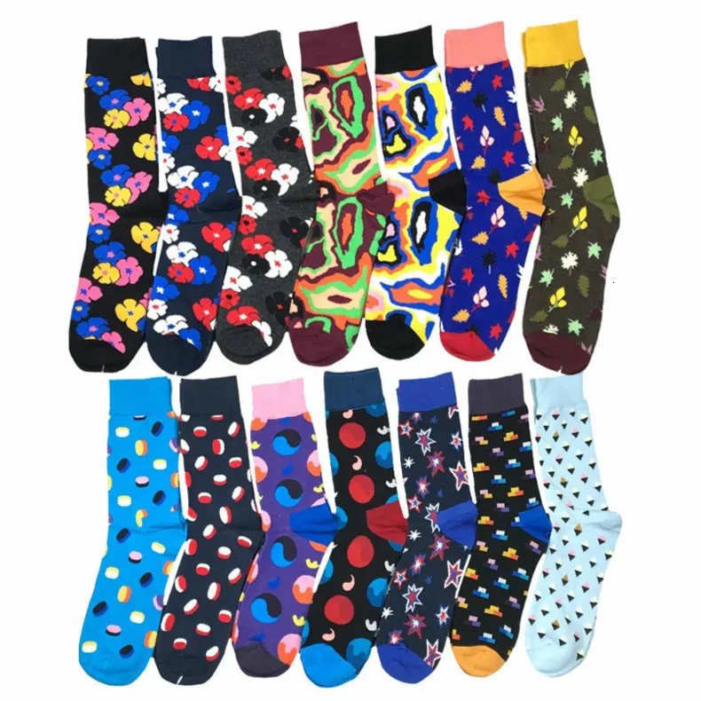 Harajuku Calcetines Hombre Веселые черные зимние Разноцветные носки в стиле хип-хоп хлопковые подарки для мужчин уличный стиль Calze Uomo Мода