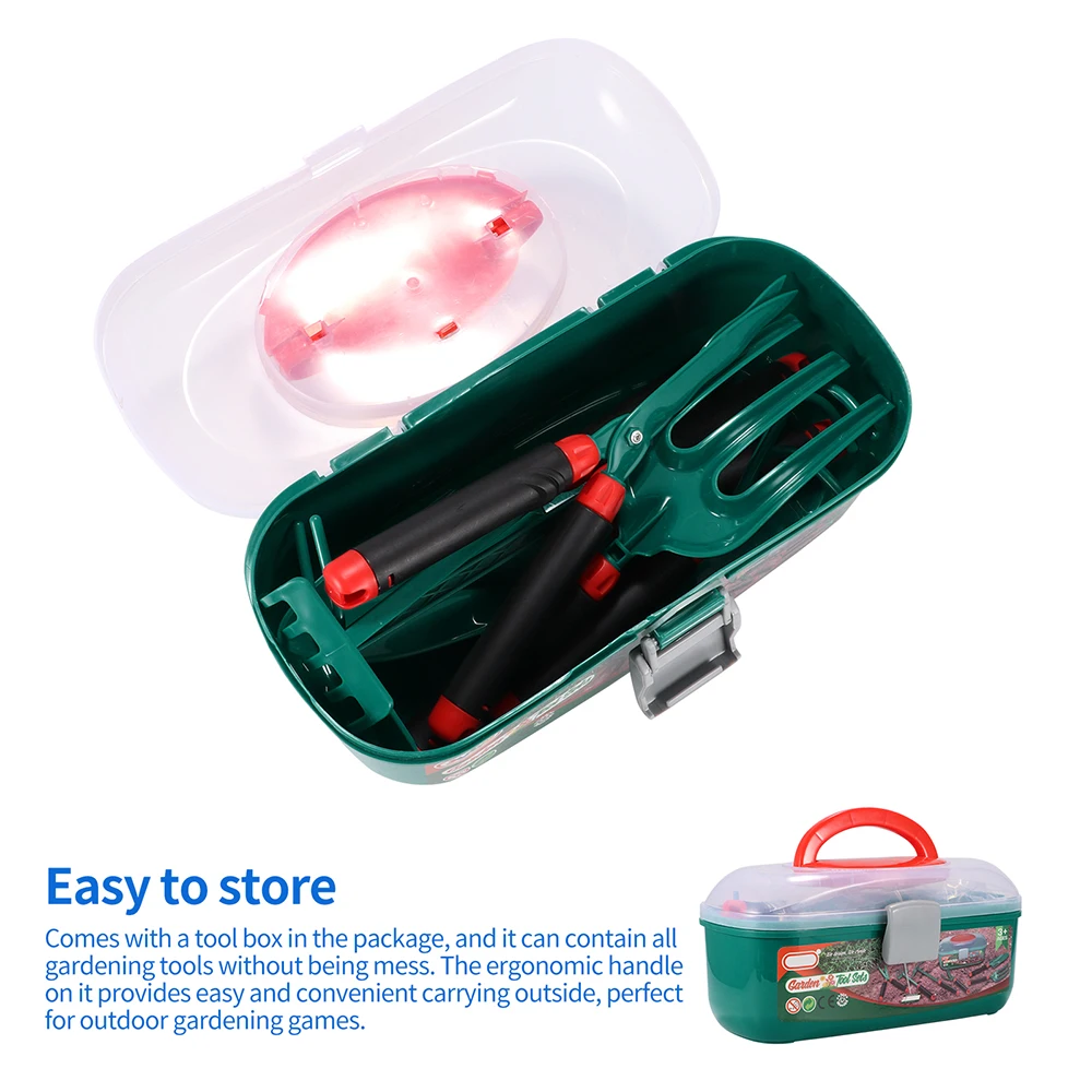 

6PCS Children Gardening Tool Toy Educational Hands-On Ability Training Outdoor Kids Entertainment Soil Sand Playing Toys Set
