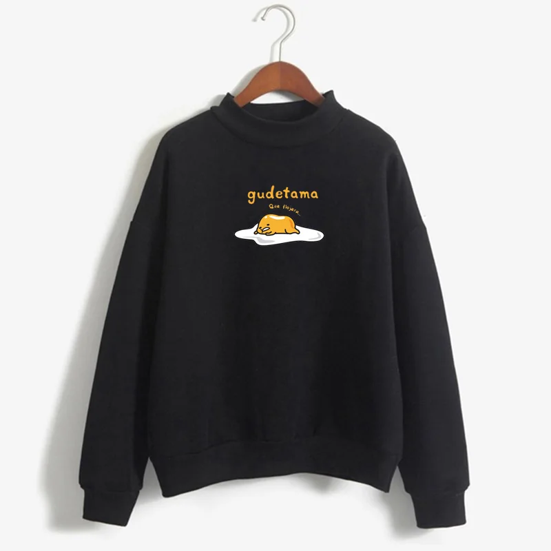 gudetama толстовка с милым принтом Gudetama lazy топ с круглым вырезом и длинным рукавом Толстовка Gudetama
