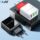 Быстрая зарядка 3,0 USB зарядное устройство с европейской вилкой настенное устройство для быстрой зарядки для iPhone X XS 8 7 Samsung S8 адаптер с 3 портами QC 3,0