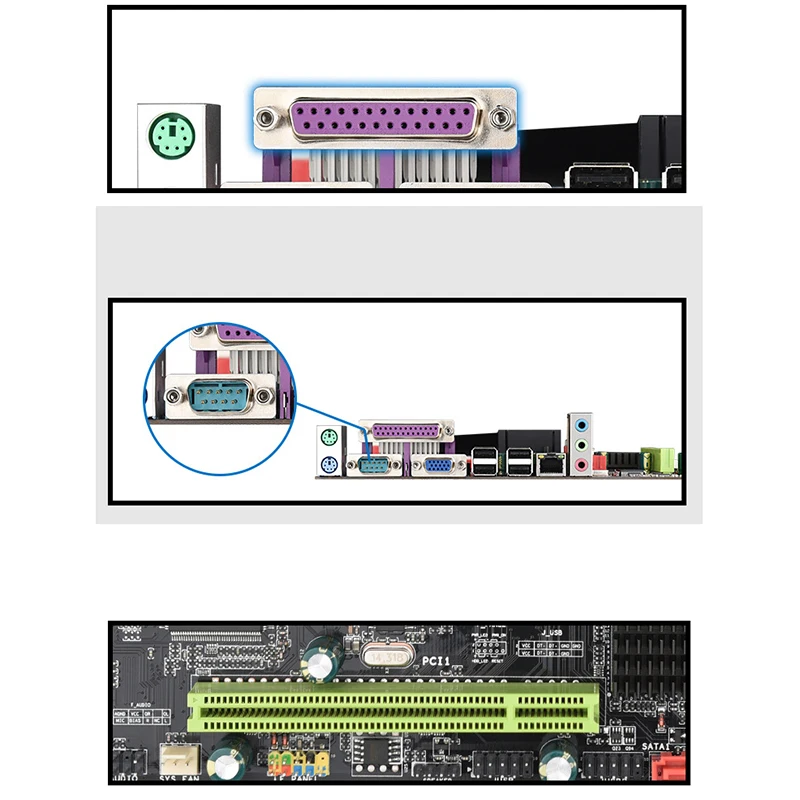 G31 компьютерная Материнская плата LGA775 Pin Sup port s DDR2 память с LPT COM портом|Материнские
