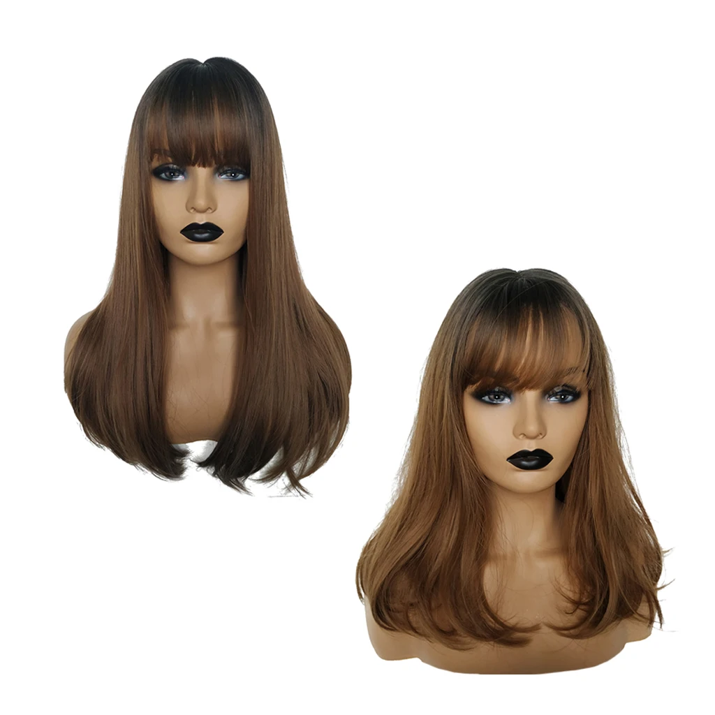 

Natural Resistant Long Straight Wavy Full Wig for Daily Or Cosplay Wig