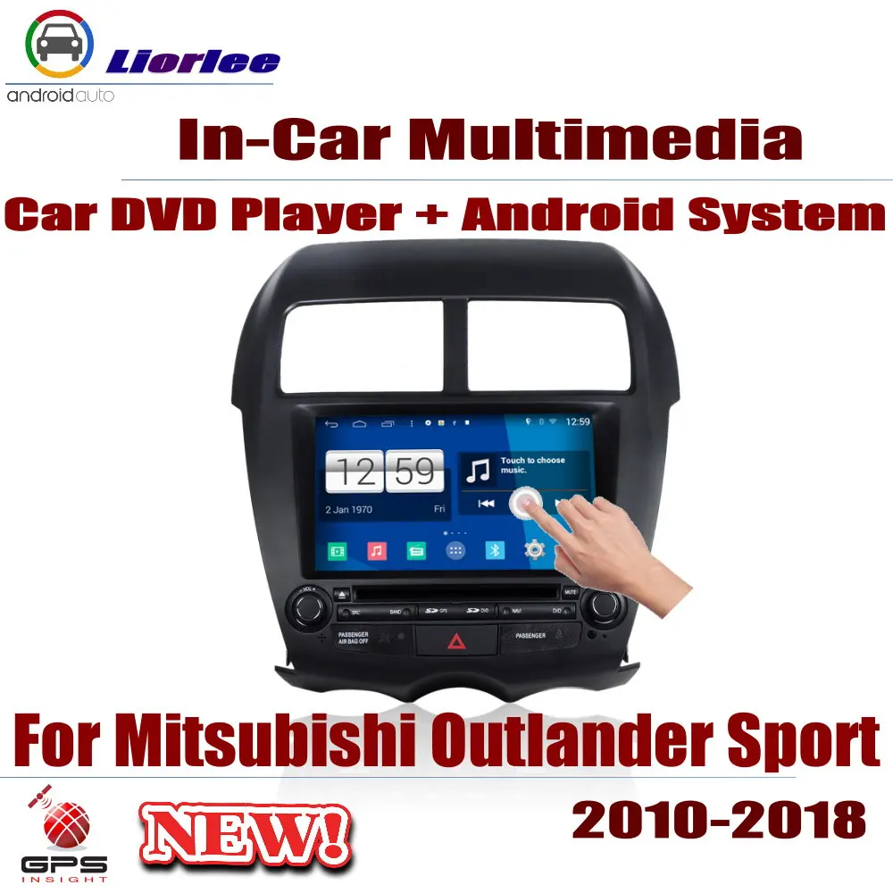 Автомобильная система Android 2DIN MP5 для Mitsubishi Outlander Sport 2010-2018 чип PX5 1080P IPS ЖК-экран DVD