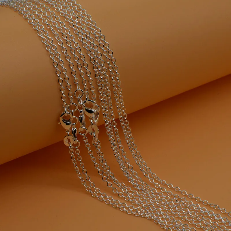 Ожерелье цепочка женское из серебра 925 пробы с застежкой лобстером 16 30 дюймов