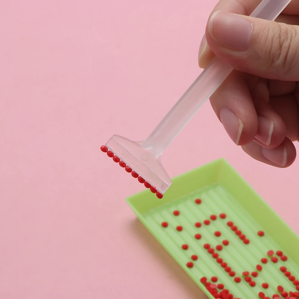 Новая 1 комплект Сверлильный инструмент с двойной головкой 5D Алмазная рисовая ручка Швейные аксессуары Буровая грязь DIY Ремесла Крестиком искусства.