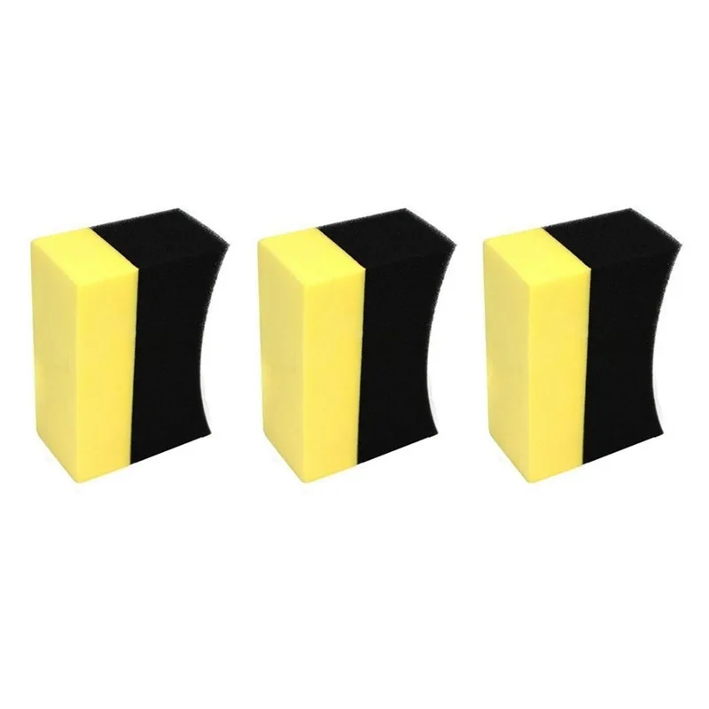 

3 шт., U-образная губка для чистки автомобильных шин