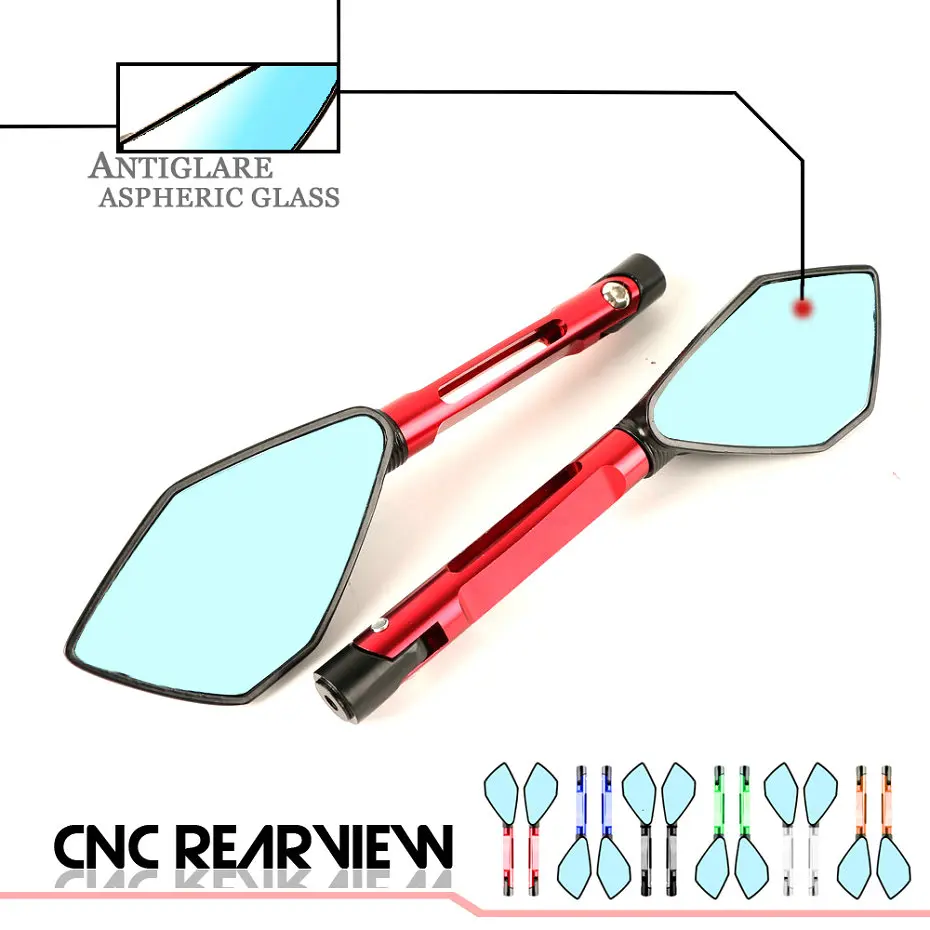 10mm 8mm Motorcycle Mirror Moto Accessoire Bar End Rear View Side Motorbike Mirrors For YAMAHA YZF R1 R1M R6 FZ6R FAZER 99-19 | Автомобили