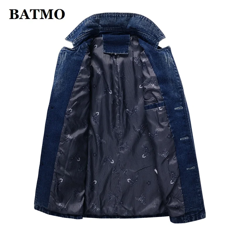 BATMO 2021 Новое поступление осень высокого качества хлопковые джинсовые Тренч