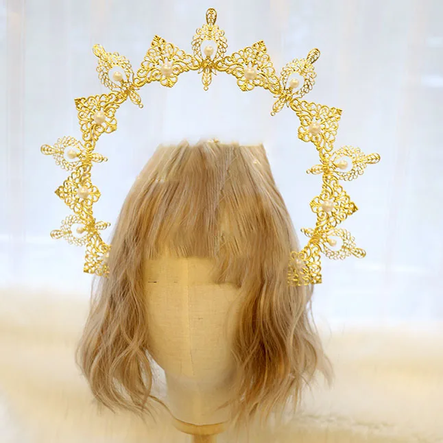 

Посылка материалов «сделай сам», повязка на голову в виде короны ангела в стиле "Лолита", украшения, аксессуары для волос