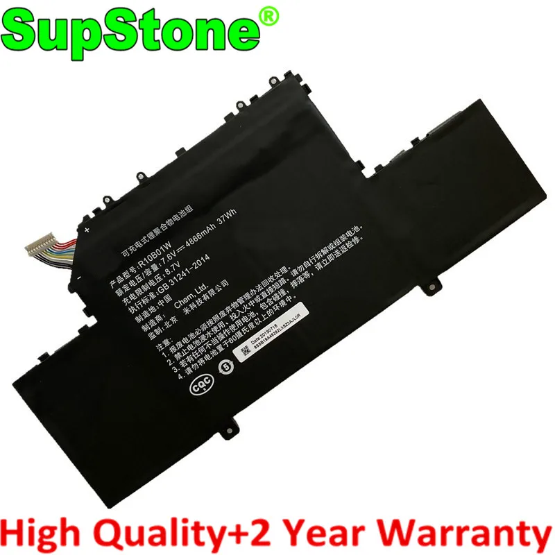 Оригинальный новый аккумулятор SupStone R10B01W для ноутбука Xiaomi Mi Air 12 5 дюйма 161201-01 161201-AA