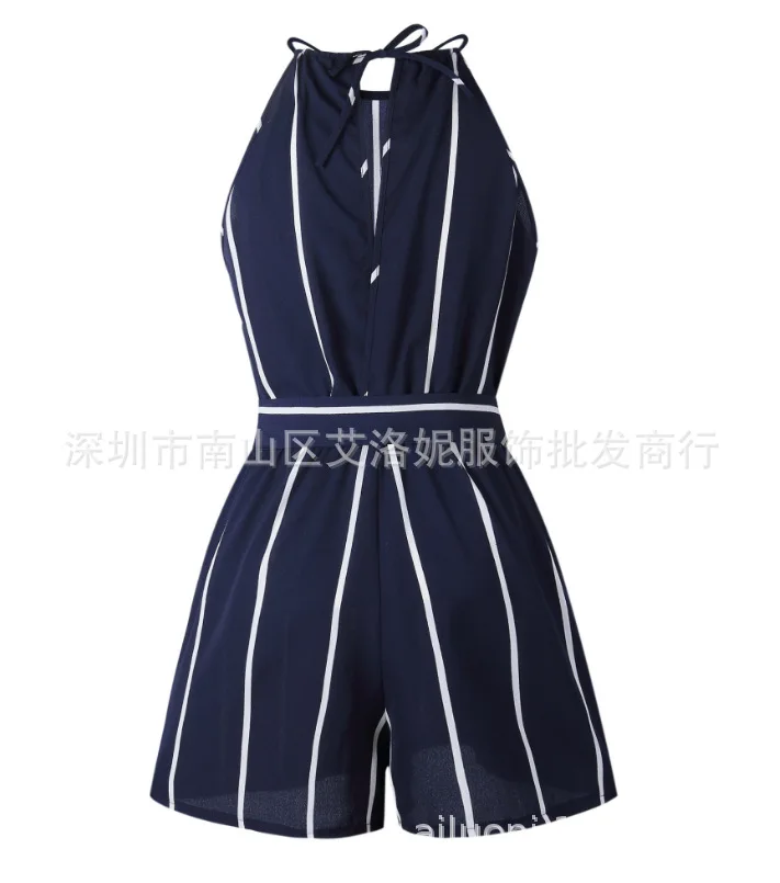 

Hot Selling Hot Selling 2019 Spring-Summer Strap Striped Lace-up Fashion Belt Women's One-piece Divided Skirt