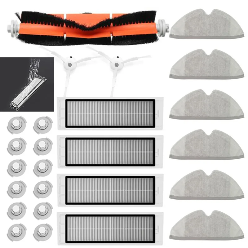 Replacement Fits For Xiaomi Mi Roborock S50 Series Main Brush 4pcs Filters Kit | Дом и сад