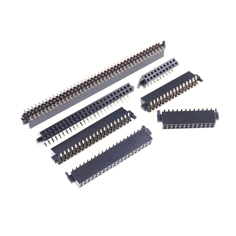 Контактные центры 100 шт. 1 27 мм разъемы PCB SMT С стойками 20 30 40 50 60 80 контактов двойные