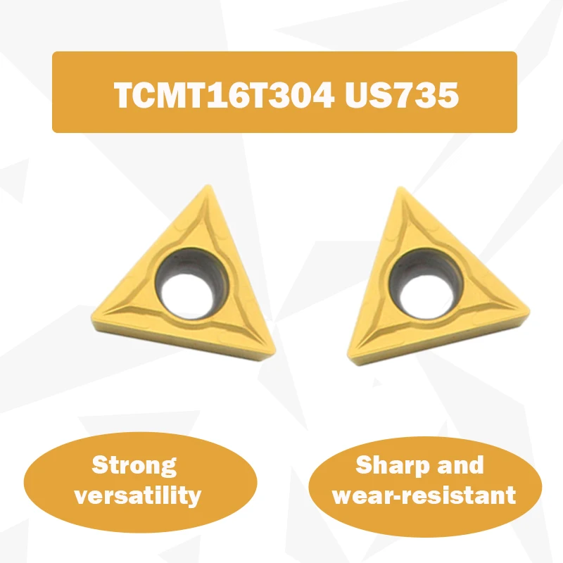 

10 шт., твердосплавные пластины для токарного станка TCMT16T304 US735