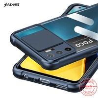 rzants for xiaomi poco m3 pro redmi note 10 5g case lens protection air bag conor slim thin clear cover casing
