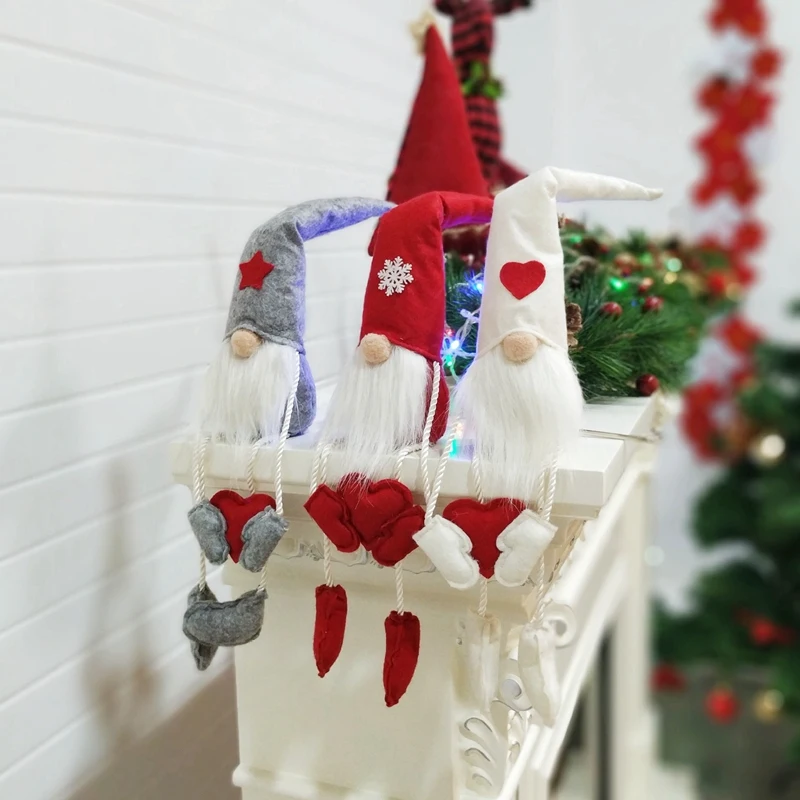 Скандинавские плюшевые карликовые украшения Рождественский подарок Санта Клаус