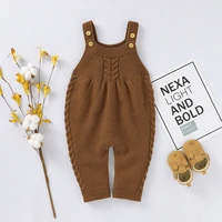 baby romper for boy girl sleeveless autumn newborn bebe jumpsuit knitted super soft infant kid clothing solid one piece overall