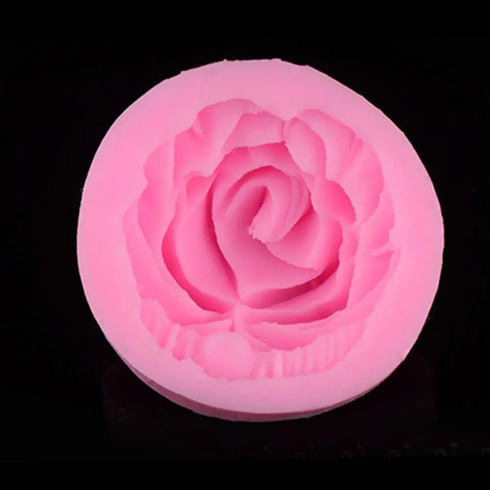 3D DIY Цветок Цветение силиконовый в Форме Розы помадное мыло форма для торта