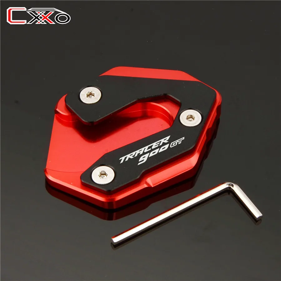 Пластина для подножки боковая стойка Pad увеличитель синий YAMAHA TRACER 900 gt Tracer 900gt mt09 mt