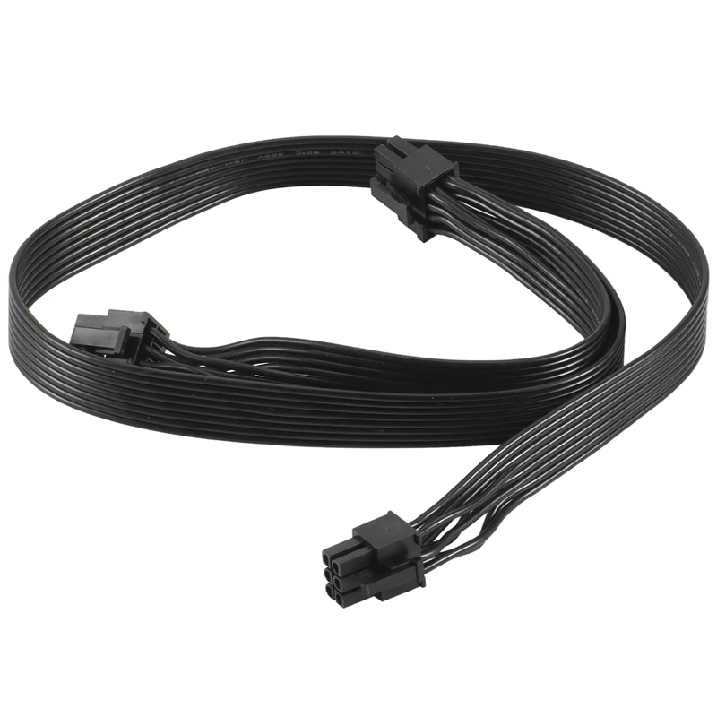 

PCI-E 6 Pin to 2 Ports 6+2 Pin Power Supply Cable 6Pin to 8Pin for Cooler Master V Series V850 V700 V1000 Modular PSU