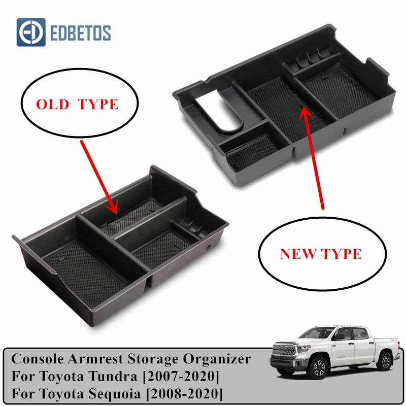 Автомобильный подлокотник коробка для хранения Toyota Tundra 2007 2020 и Sequoia 2008 Стайлинг