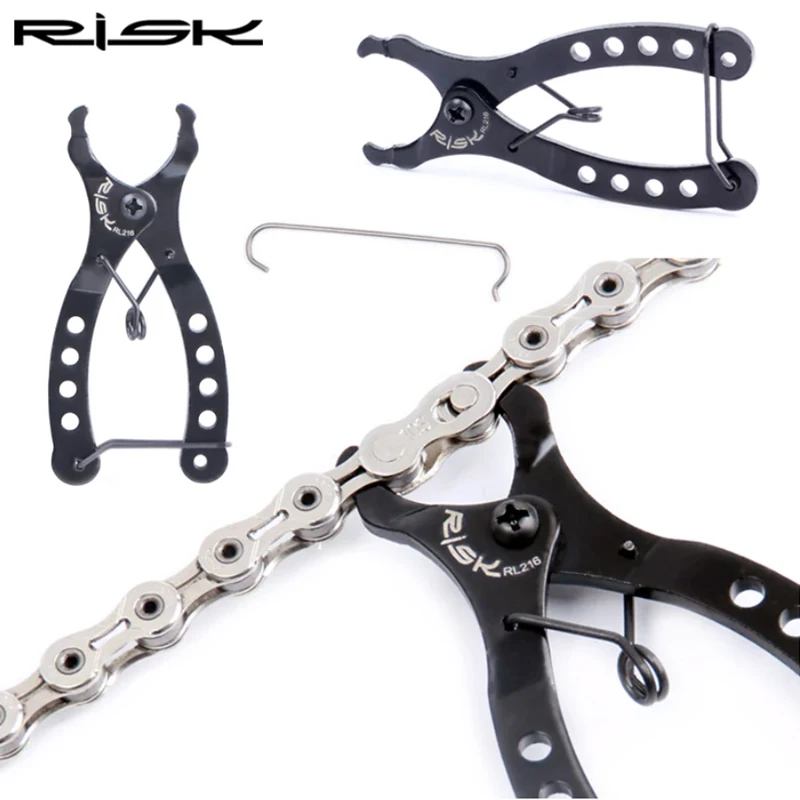 

RISK Bike Chain Quick Link Tool With Hook Up Master Link Plier MTB Road Bicycle Chain Clamp Magic Buckle Cycling Kit Accessories