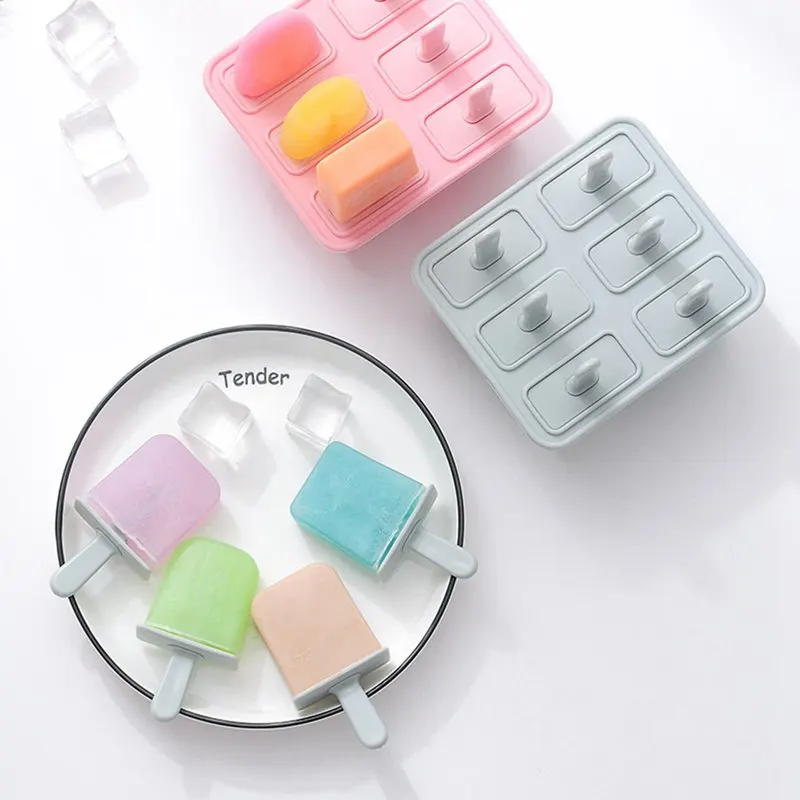 

Форма для самостоятельного приготовления домашнего десерта из фруктового льда, 6 ячеек, форма для мороженого, поднос с палочкой, форма для п...