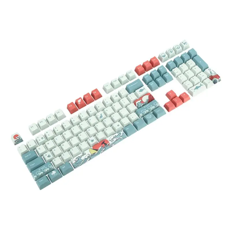 5 сторон краситель сублимация 108 ключей OEM PBT Keycaps полный набор механическая
