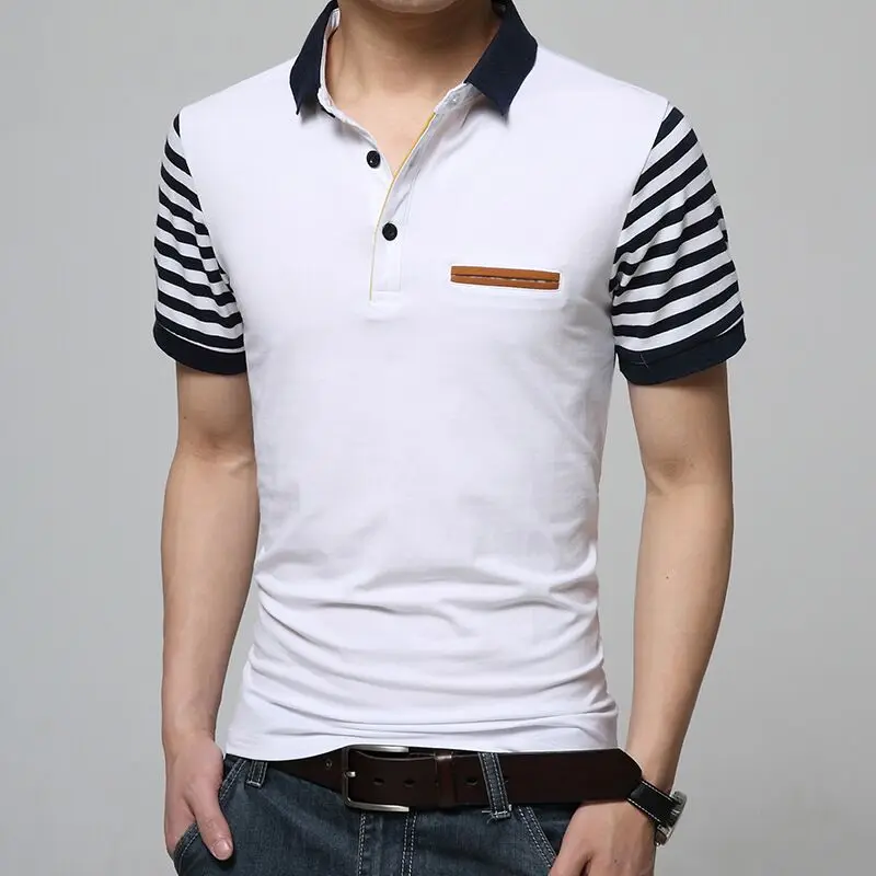 

New doxvhd 2021 Summer Cotton POLO Shirt Men Brand handsome Polo Shirt Men High Quality Short Sleeve England Style Men